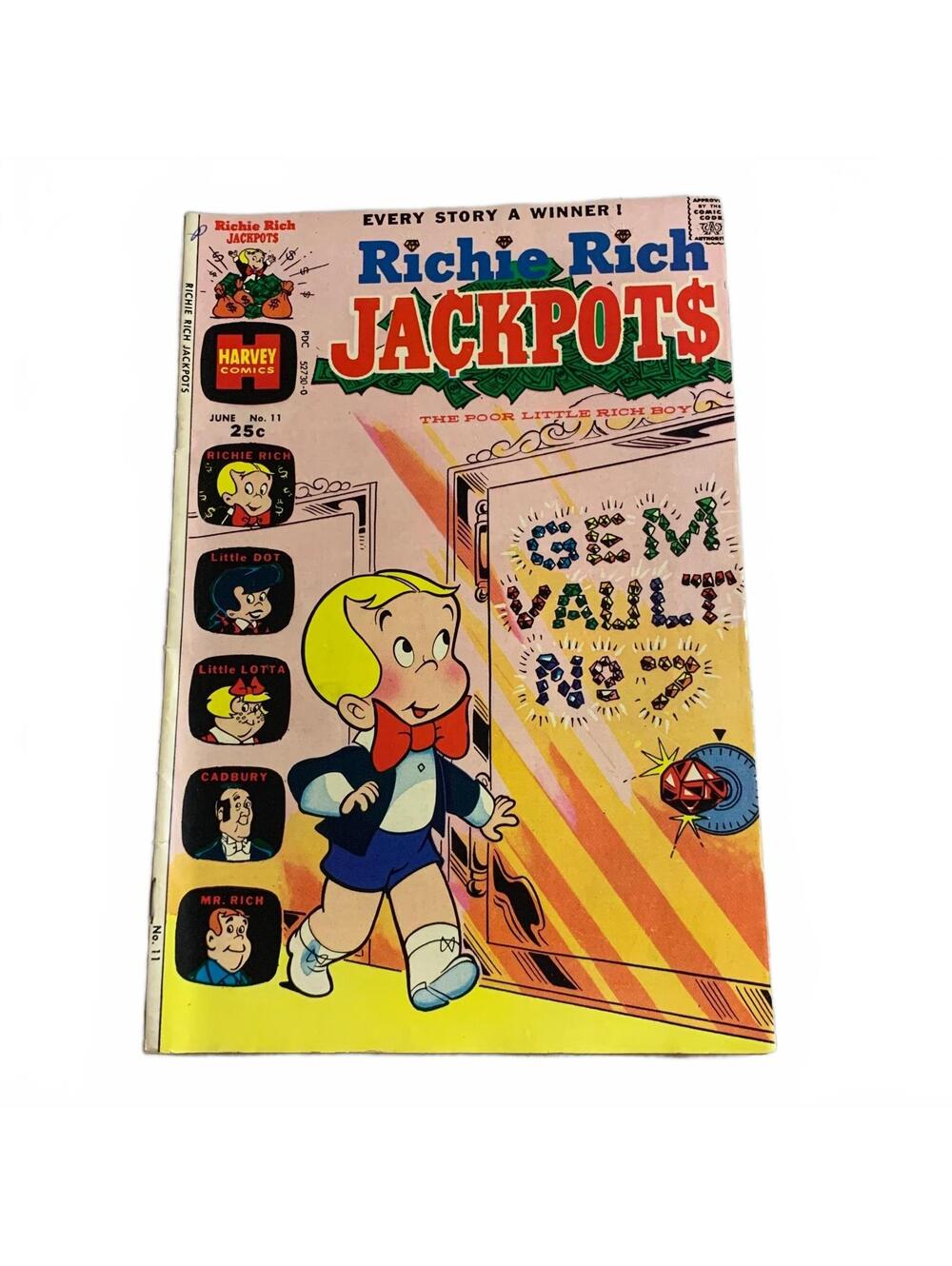 Richie Rich Jackpots #11 Gem Vault No. 7 Harvey Comics 1974 Bronze Age